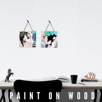 paint on wood kunst på træ