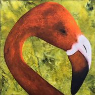 Paint On Wood - Flamingo 